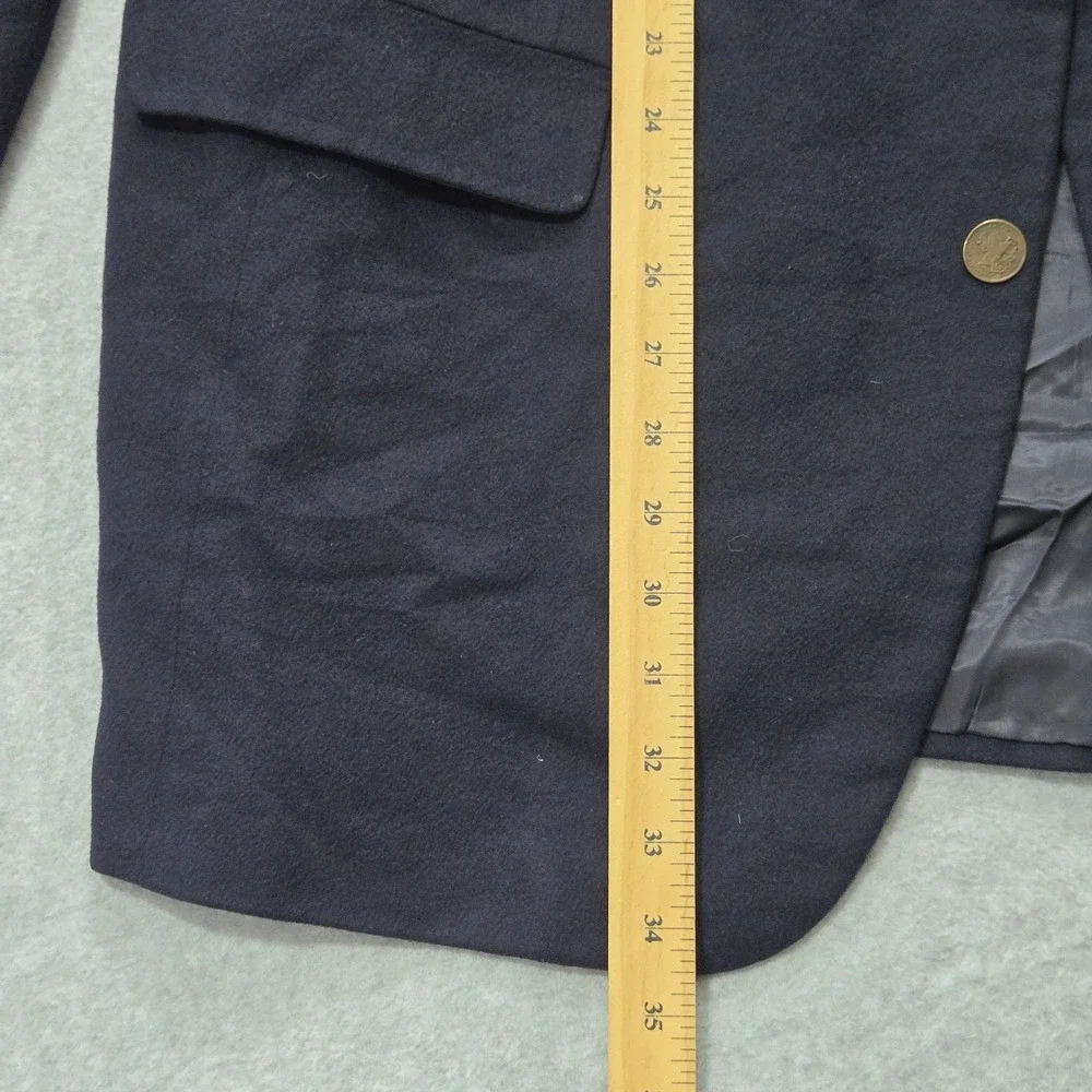Vintage Hickey Freeman Blazer Mens 42 Navy Canterbury Collection Cashmere 80s‎
